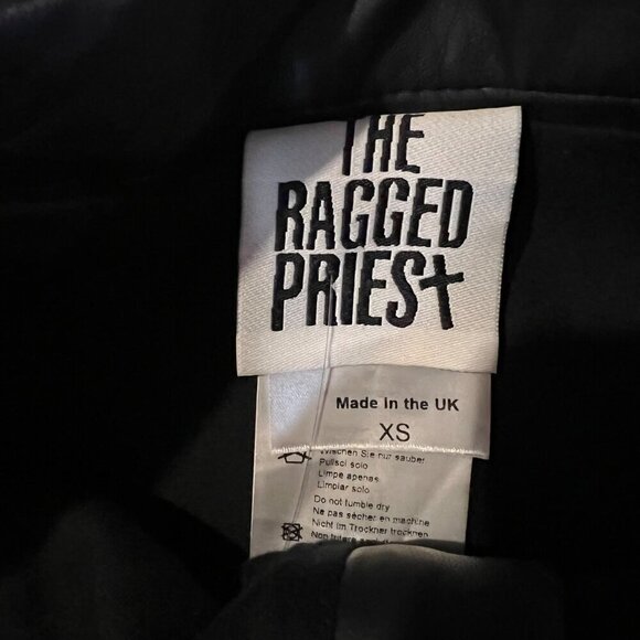 The Ragged Priest Womens Faux Leather Cargo Barrel Pants XS Goth Grunge Witchy - Picture 3 of 5